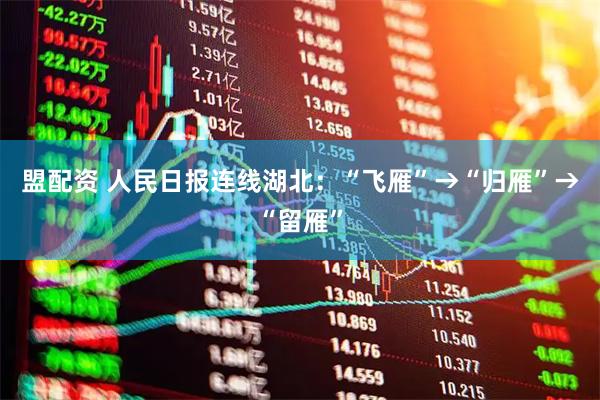 盟配资 人民日报连线湖北:“飞雁”→“归雁”→“留雁”